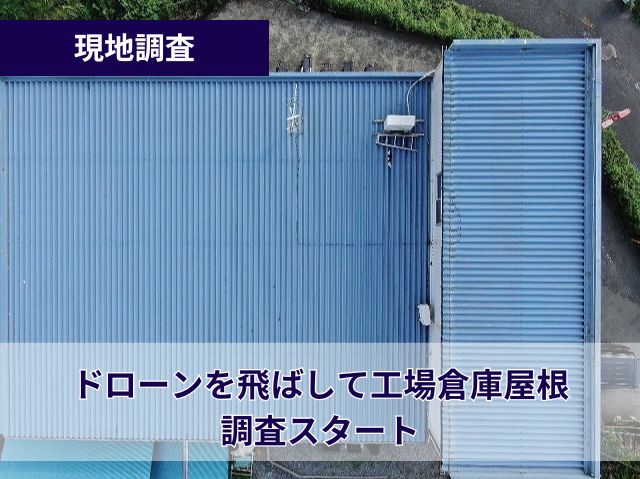 現地調査　ドローン